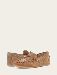 Women's Almond Naya Stud Moc Loafers