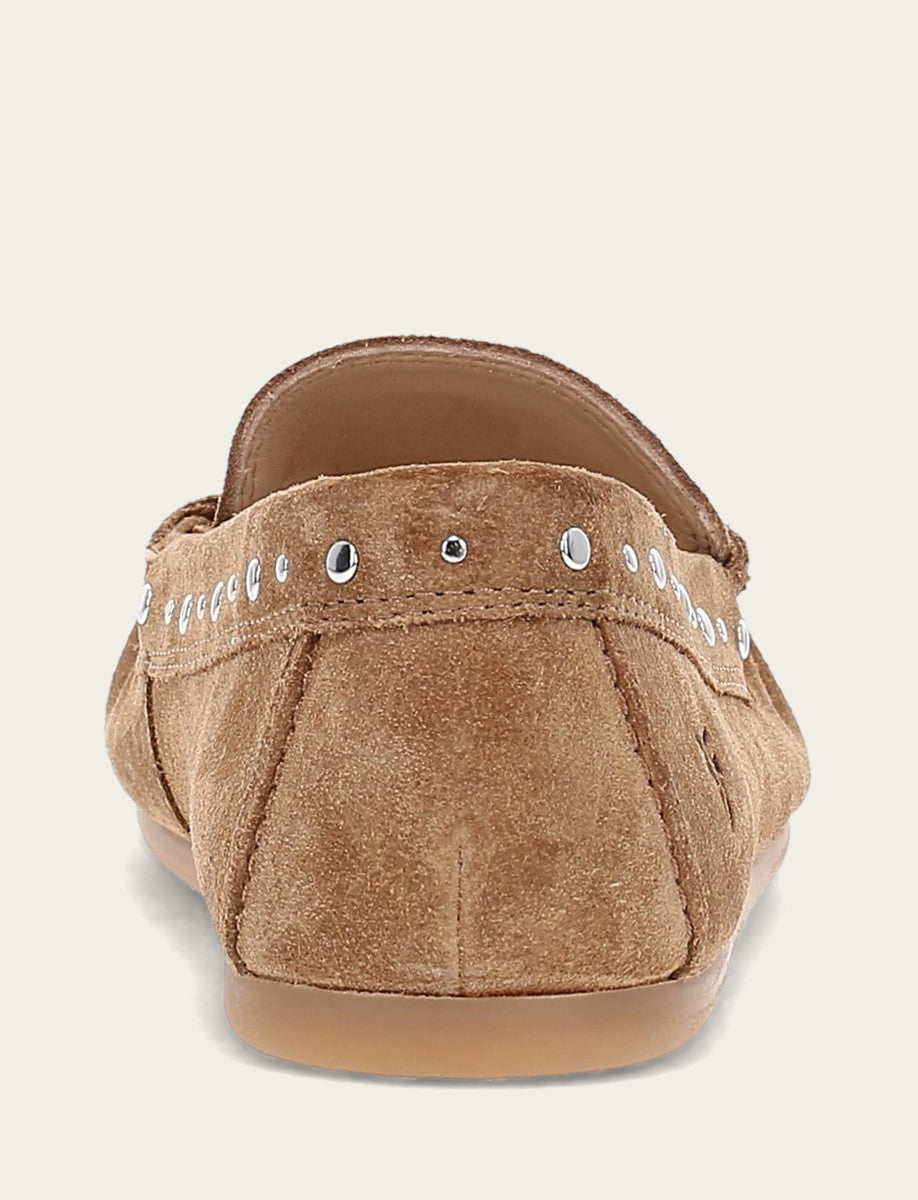 Women's Almond Naya Stud Moc Loafers