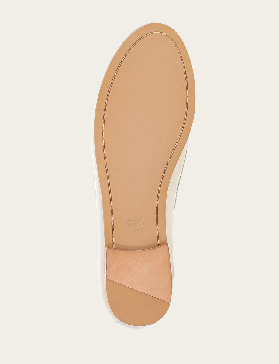 Women's Ivory Carson Logo Ballet Flats