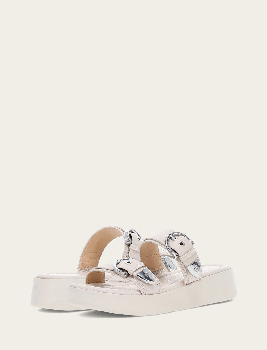 Women's Ivory Maya Buckle Sandals