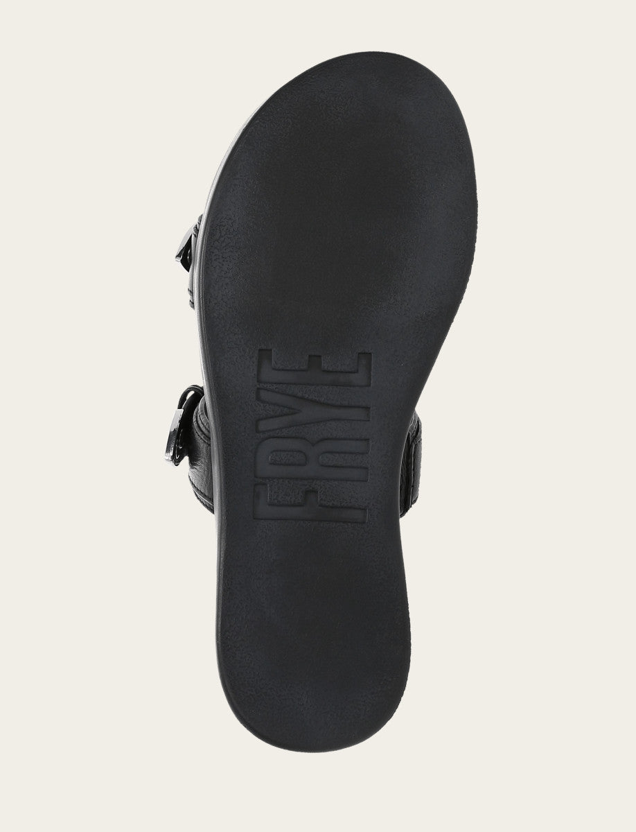 Women's Black Maya Buckle Sandals