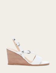 Women's White Rachel Buckle Sandals