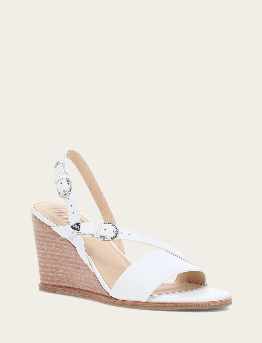 Women's White Rachel Buckle Sandals
