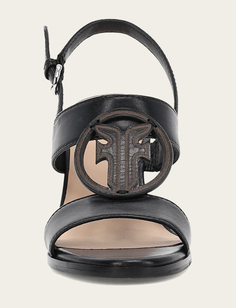 Women's Black Rachel Logo Sandals