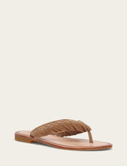Women's Almond Ava Fringe Sandals