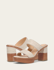 Women's Ivory Pipa Woodstock 2 Band Platform Sandals