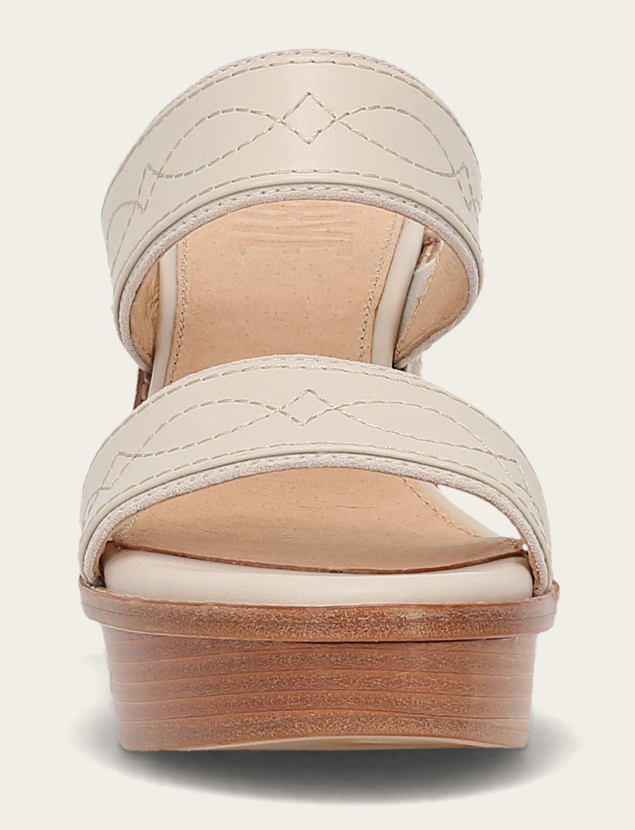 Women's Ivory Pipa Woodstock 2 Band Platform Sandals