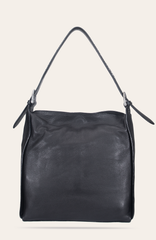 Women's Black Carla Studded Hobo Handbag