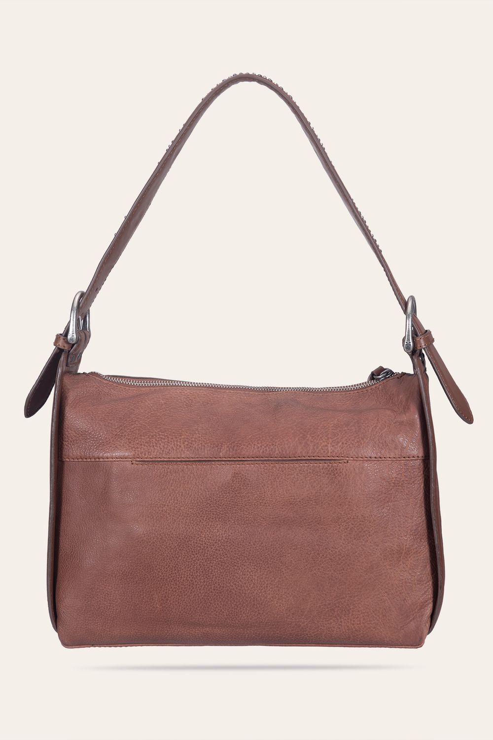 Women's Cognac Carla Studded Shoulder Bag