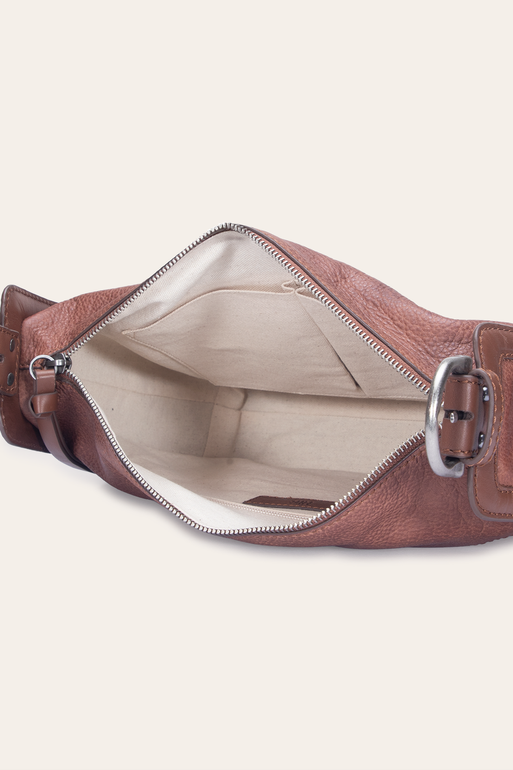 Women's Cognac Carla Studded Shoulder Bag