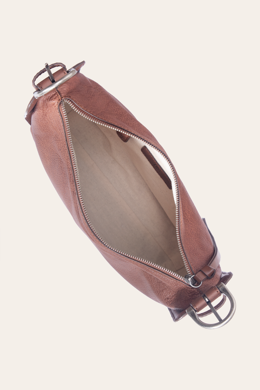 Women's Cognac Carla Studded Shoulder Bag