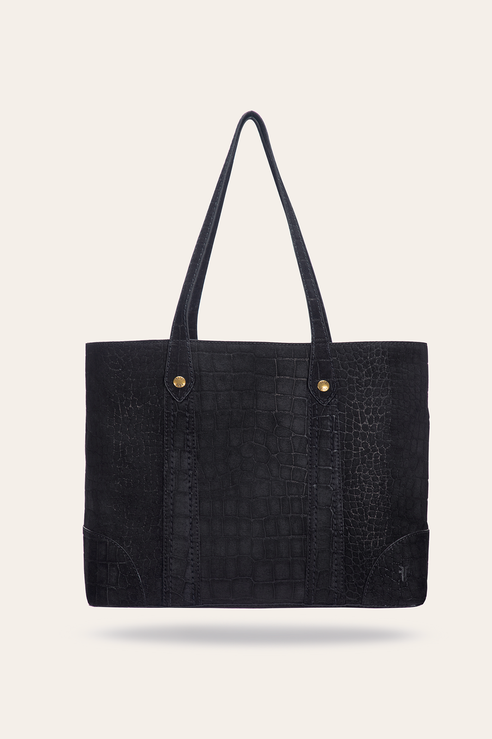 Melissa Sueded Croco Shopper in Black