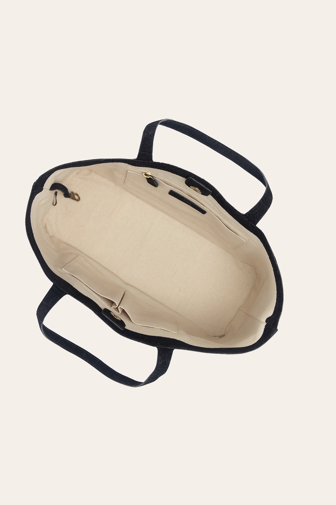 Melissa Sueded Croco Shopper in Black