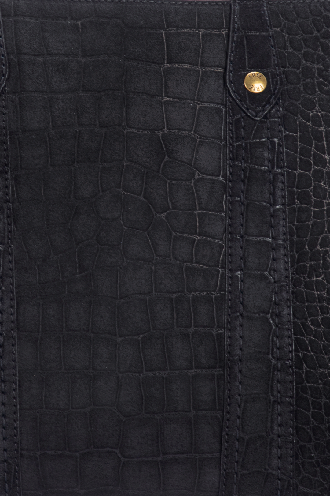 Melissa Sueded Croco Shopper in Black