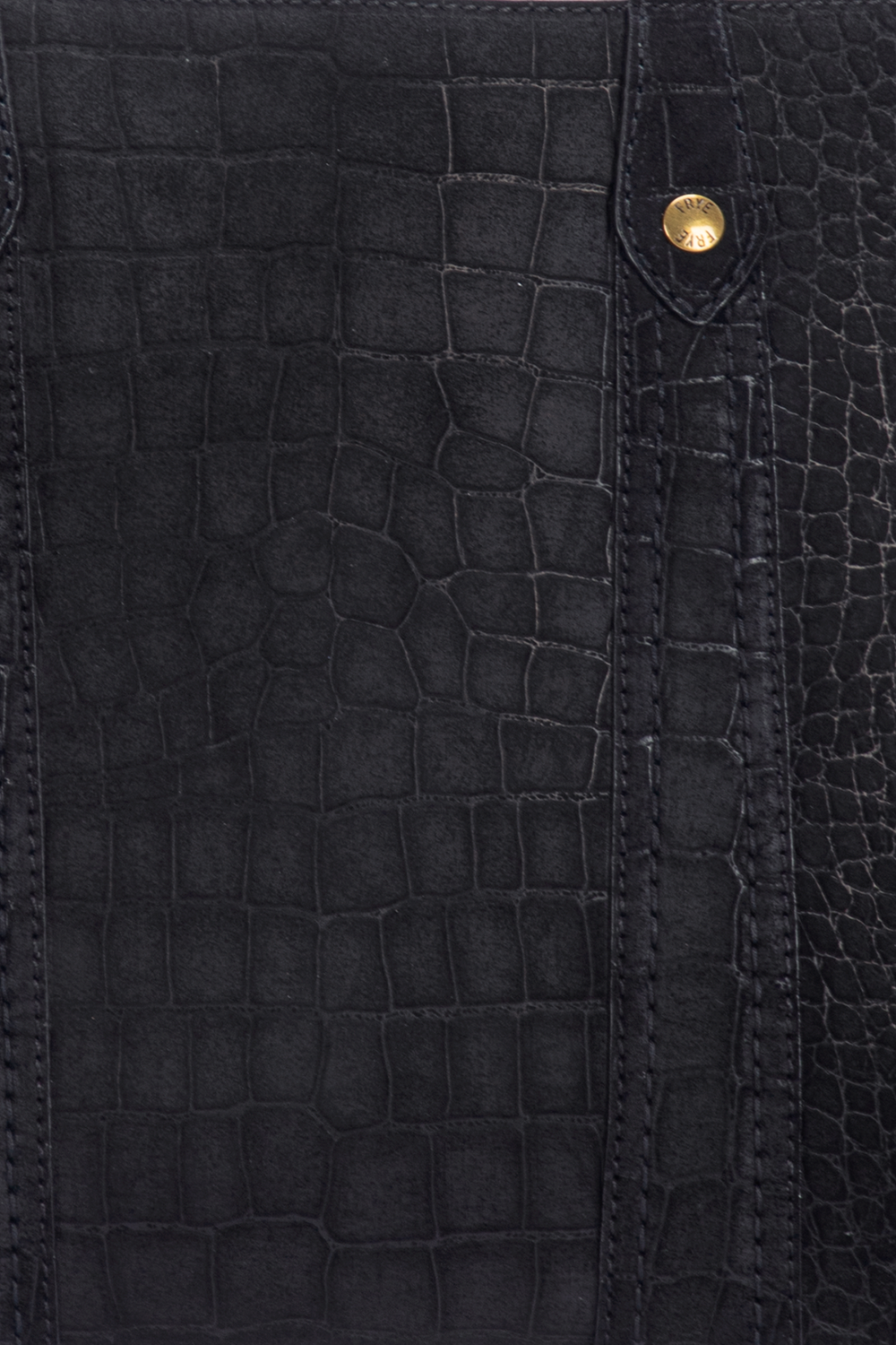 Melissa Sueded Croco Shopper in Black