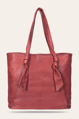 Nora Knotted Tote in Burgundy