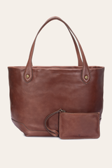 Kenzie Unlined Cognac Tote