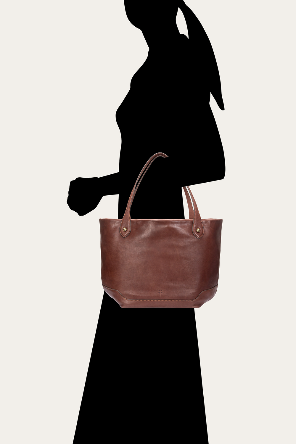 Kenzie Unlined Cognac Tote