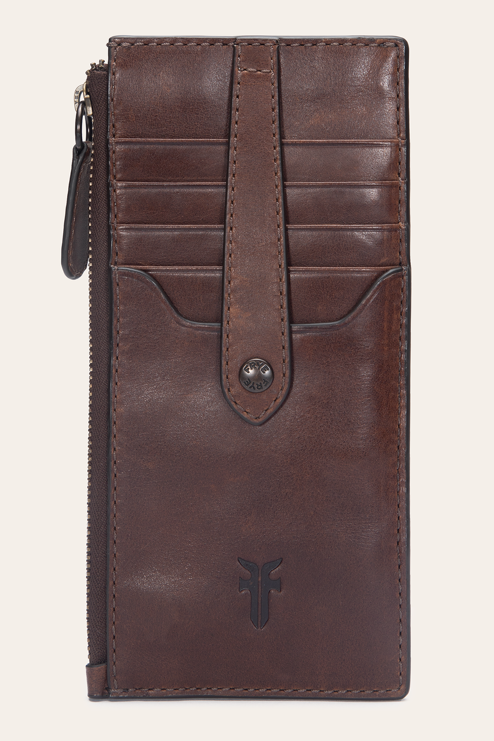 Melissa Dark Brown Snap Card Wallet