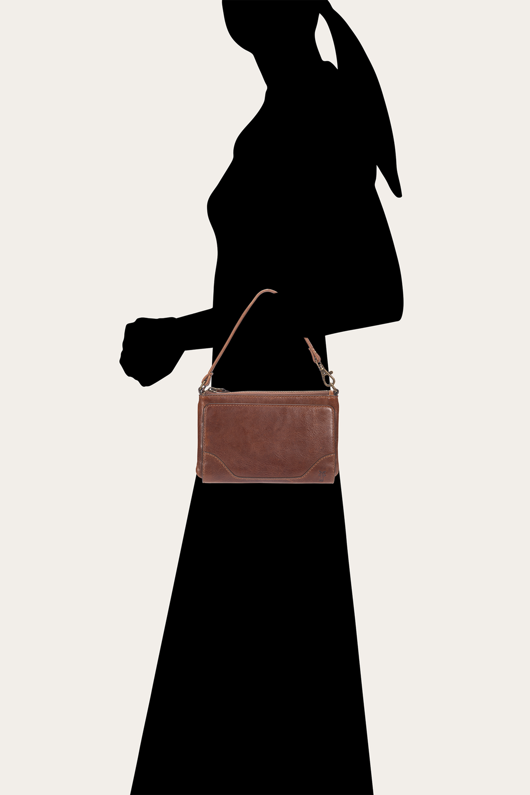 Melissa Convertible Wristlet Wallet in Cognac