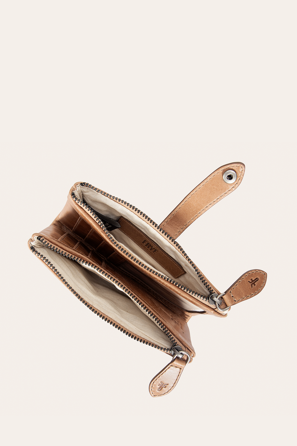 Melissa Beige Double Zip Wallet