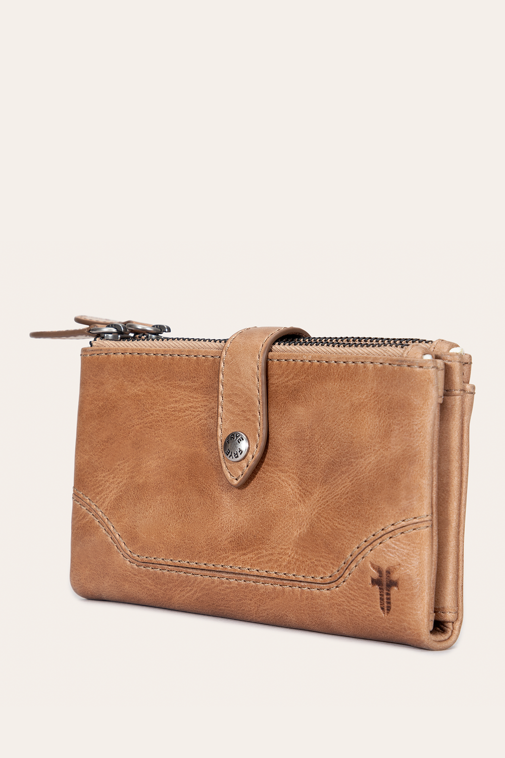 Melissa Beige Double Zip Wallet