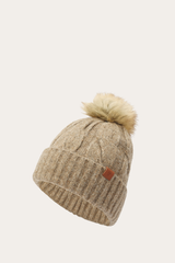 Burnt Olive Wide Cable Cuff Hat