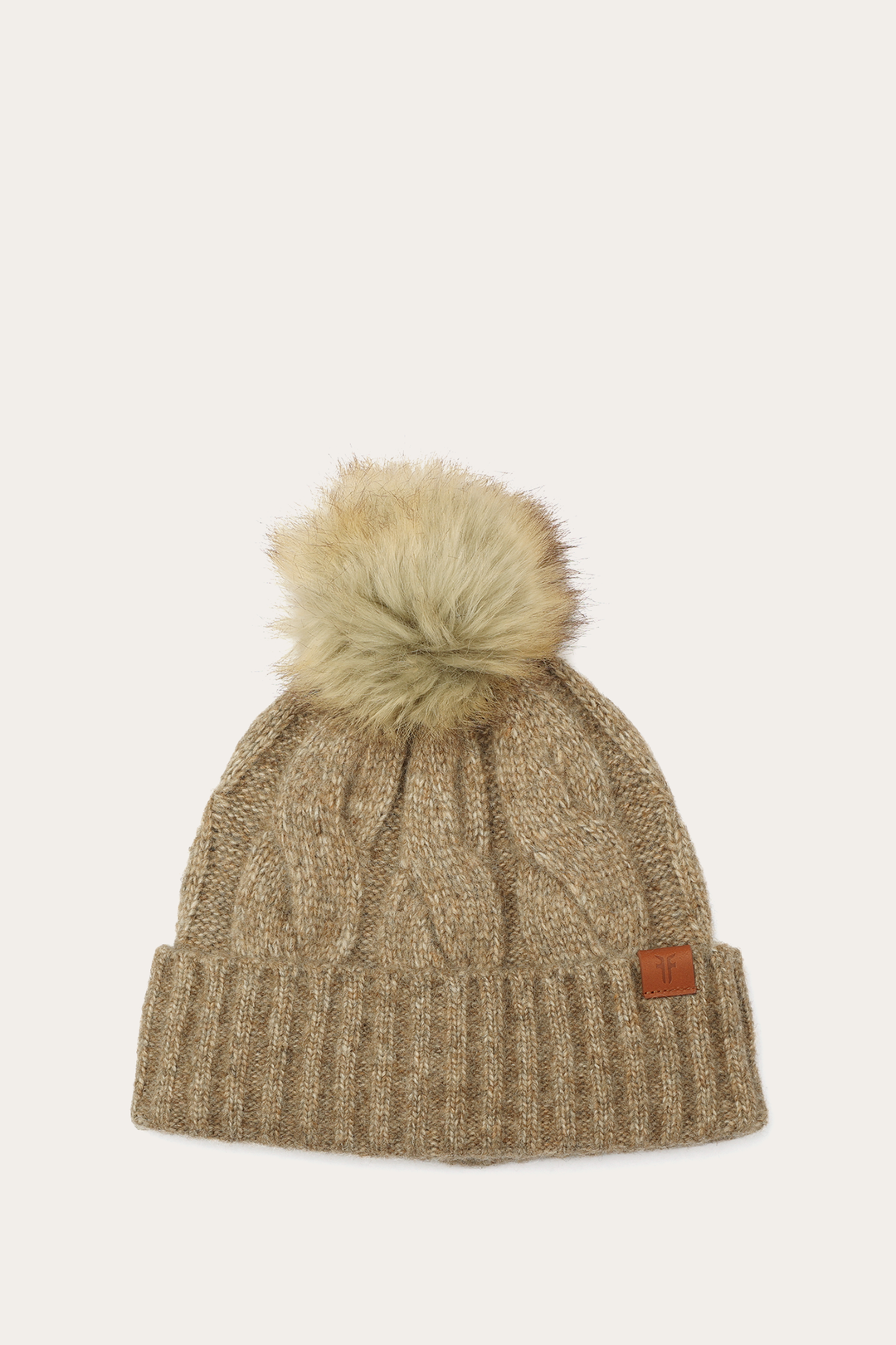 Burnt Olive Wide Cable Cuff Hat