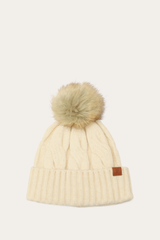 Birch Wide Cable Cuff Hat