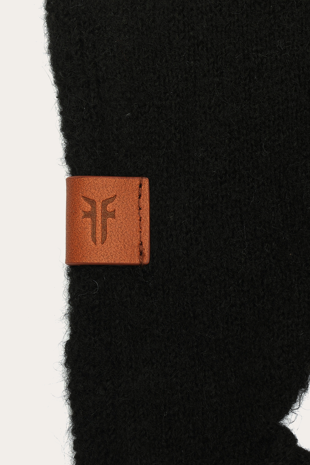 Black Long Fringe Triangle Scarf