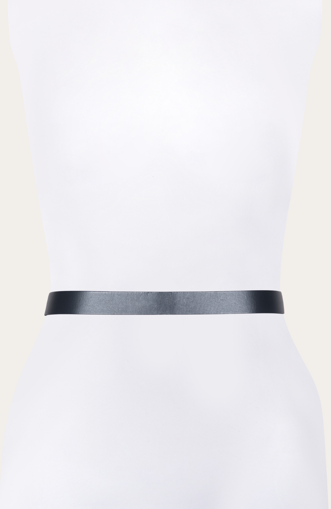 30mm Black Belt With Embroidered Holes