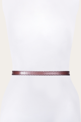 20mm Tan Leather Belt With 3-Piece Buckle Set