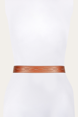 40mm Tan Belt With 2-Tone Stitch