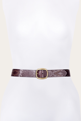 38mm Brown Southwestern Embossed Belt