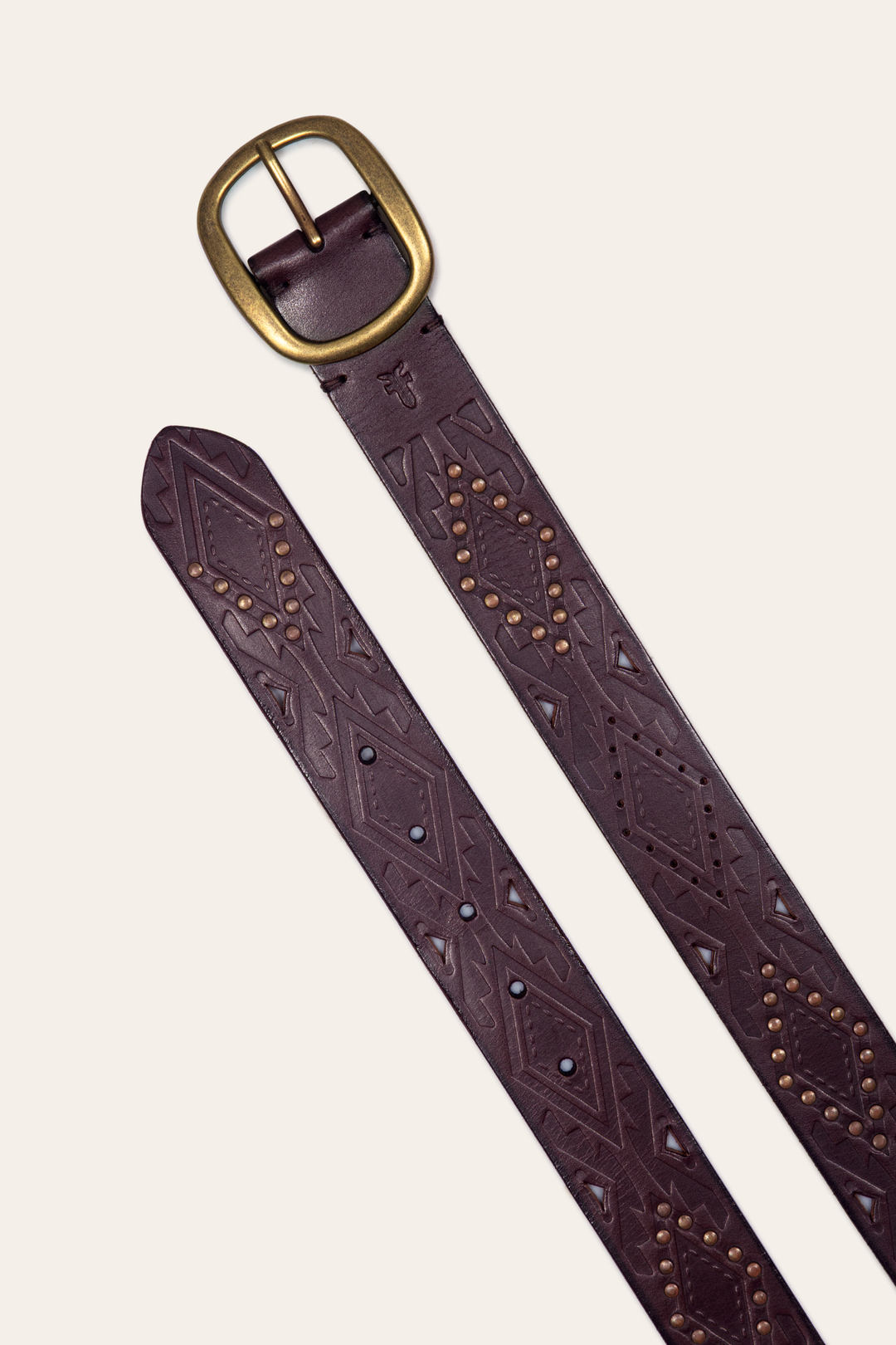38mm Brown Southwestern Embossed Belt