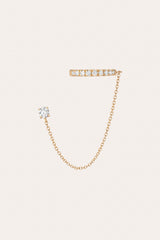 Women’s Lab Grown Diamond Stud and Ear Cuff | Aurate x The Frye Company