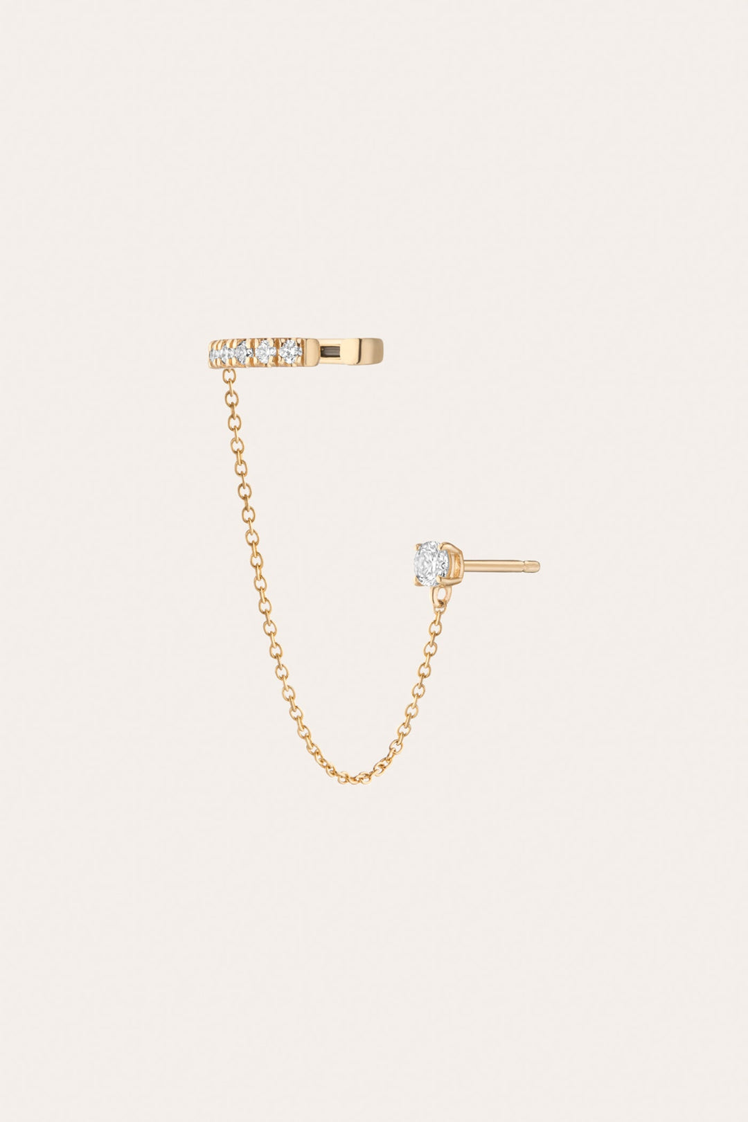 Women’s Lab Grown Diamond Stud and Ear Cuff | Aurate x The Frye Company