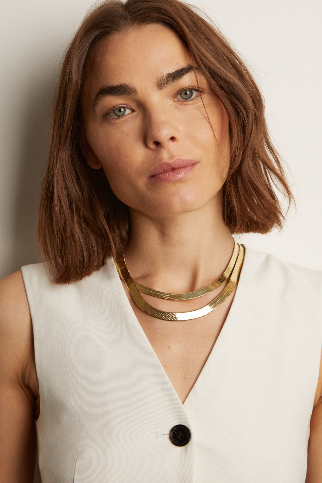 Women’s Extra Bold Herringbone Necklace | Aurate x The Frye Company