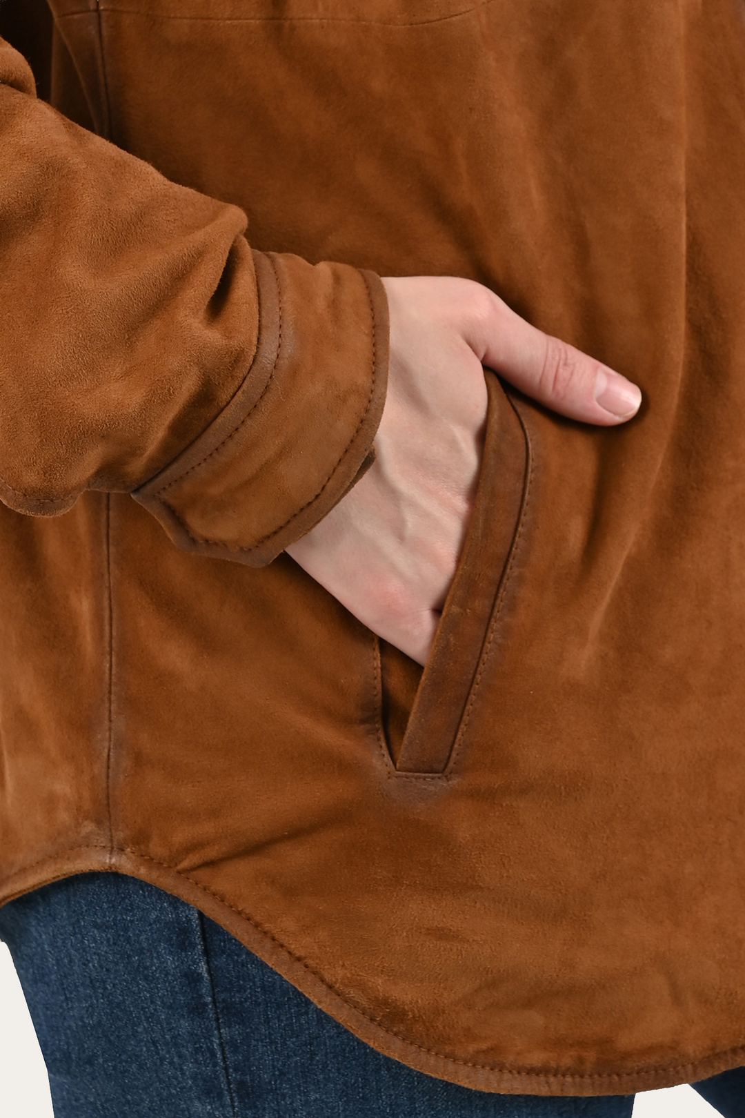 Light Brown Avett Overshirt Jacket