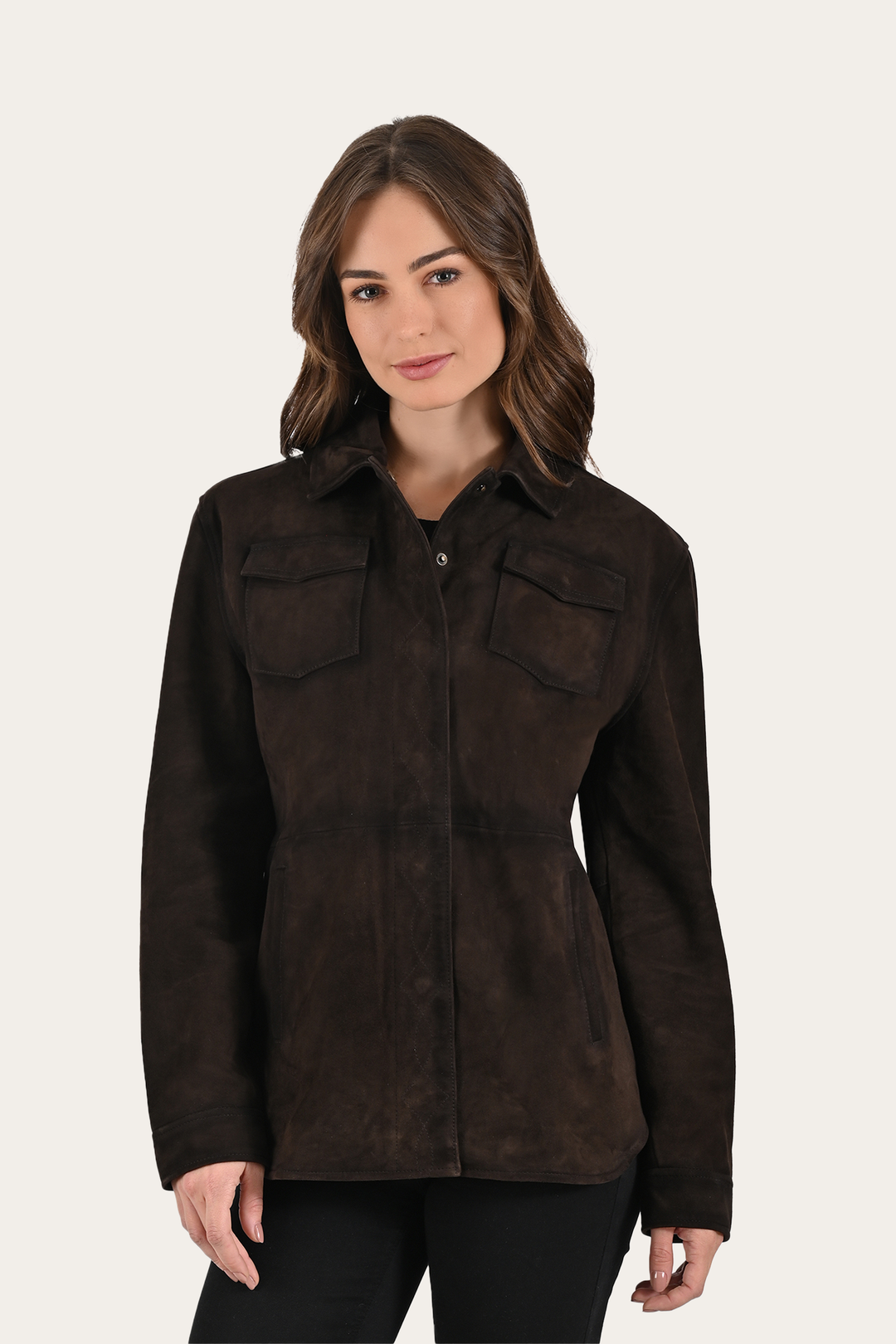 Dark Brown Avett Overshirt Jacket