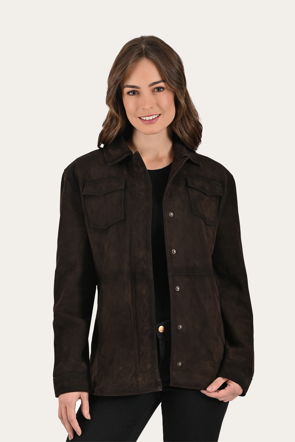 Dark Brown Avett Overshirt Jacket