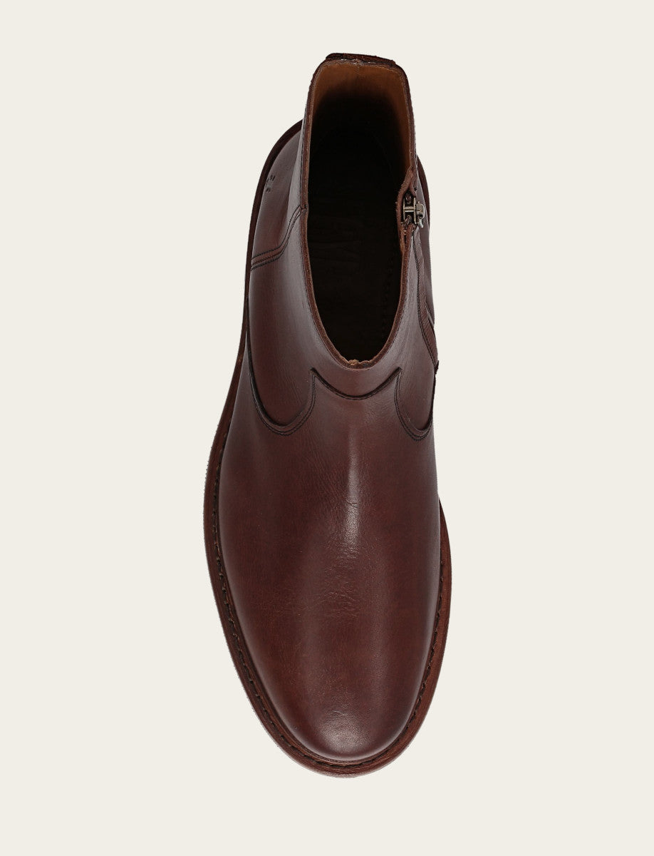 Men's Brown Paul Inside Zip Boot