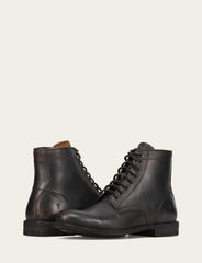 Men's Antiqued Black Tyler Flex Lace Up Boots