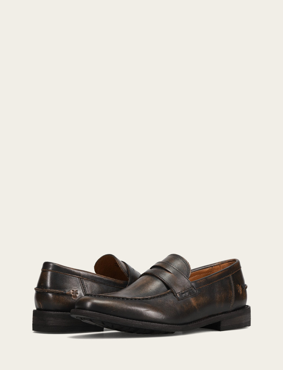 Men's Brown Brush Off Tyler Flex Penny Loafer