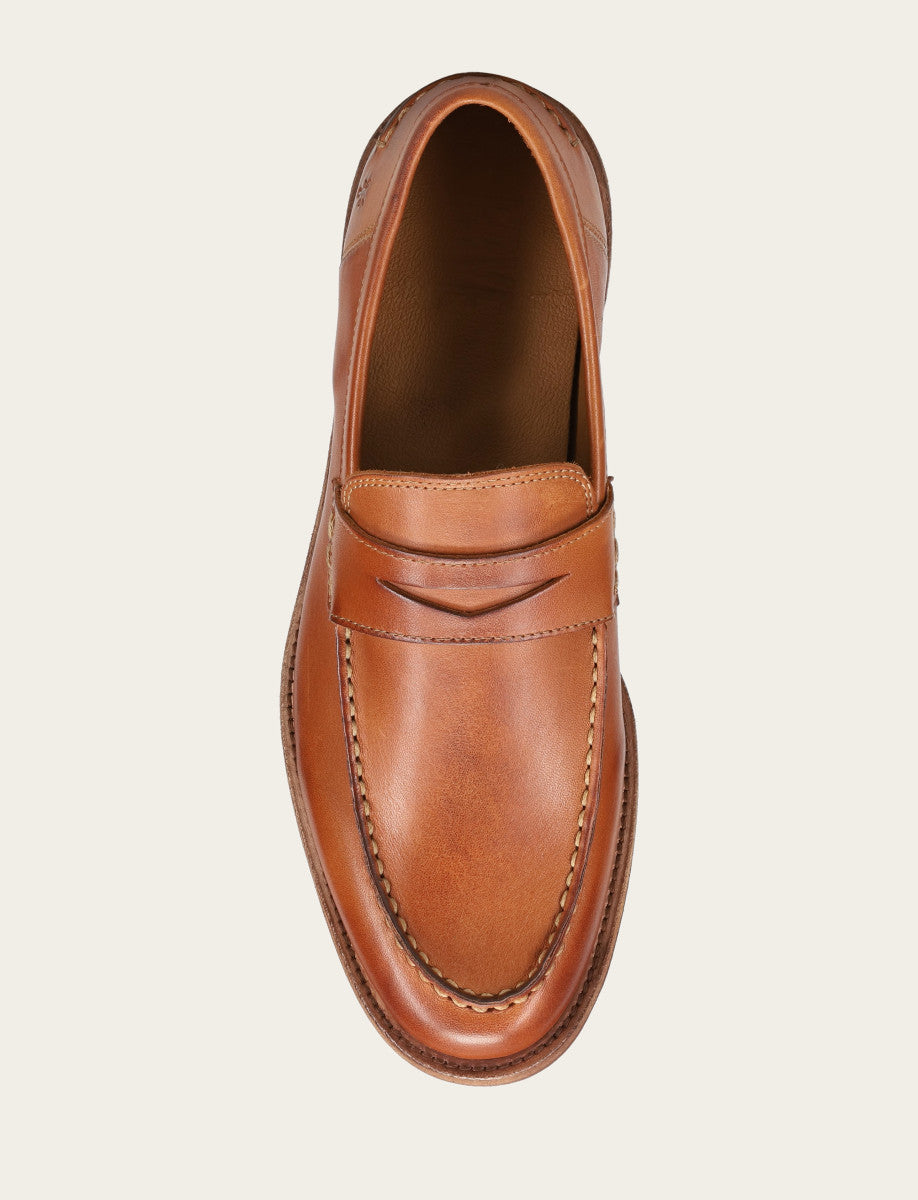 Men's Caramel Tyler Flex Penny Loafers