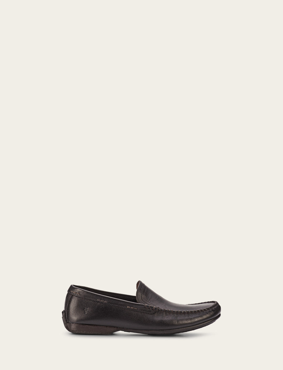 Men's Black Lewis Venetian Loafers