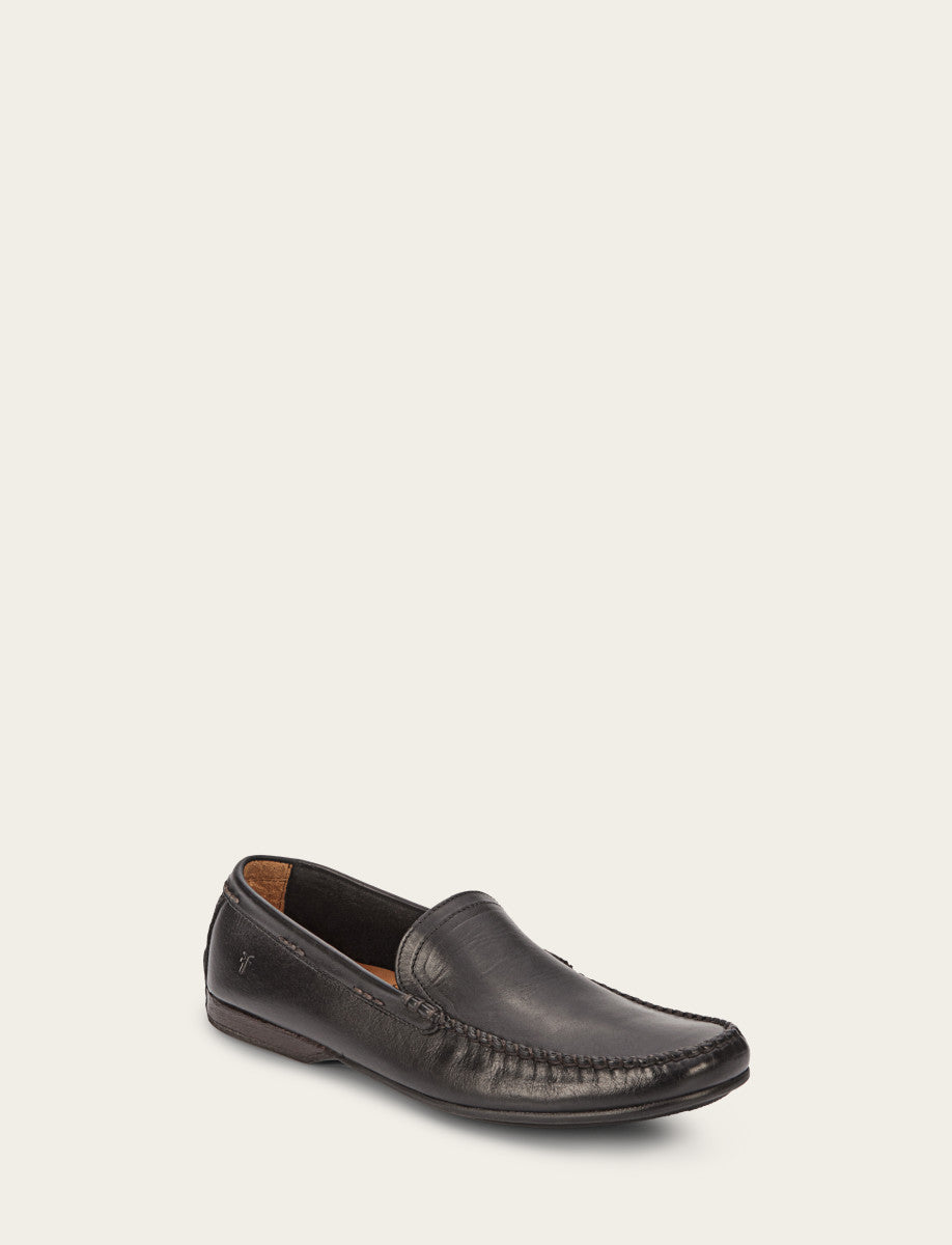 Men's Black Lewis Venetian Loafers