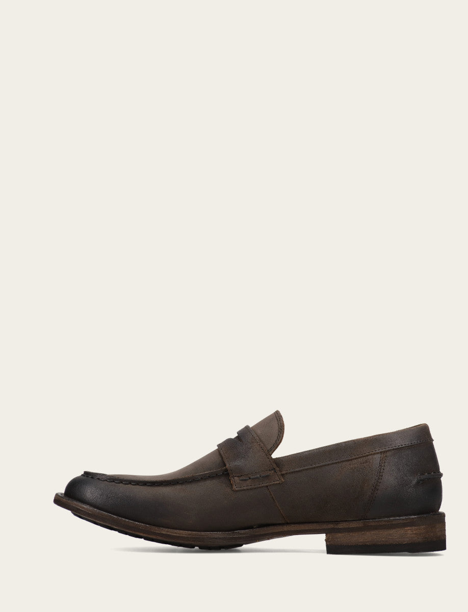 Men's Chocolate Tyler Flex Penny Loafers