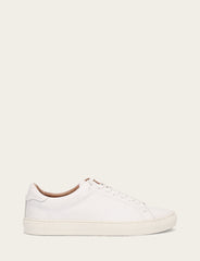 Men's White Astor Low Lace Slip On Sneakers