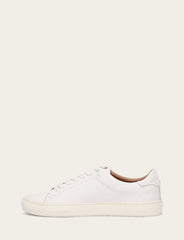 Men's White Astor Low Lace Slip On Sneakers